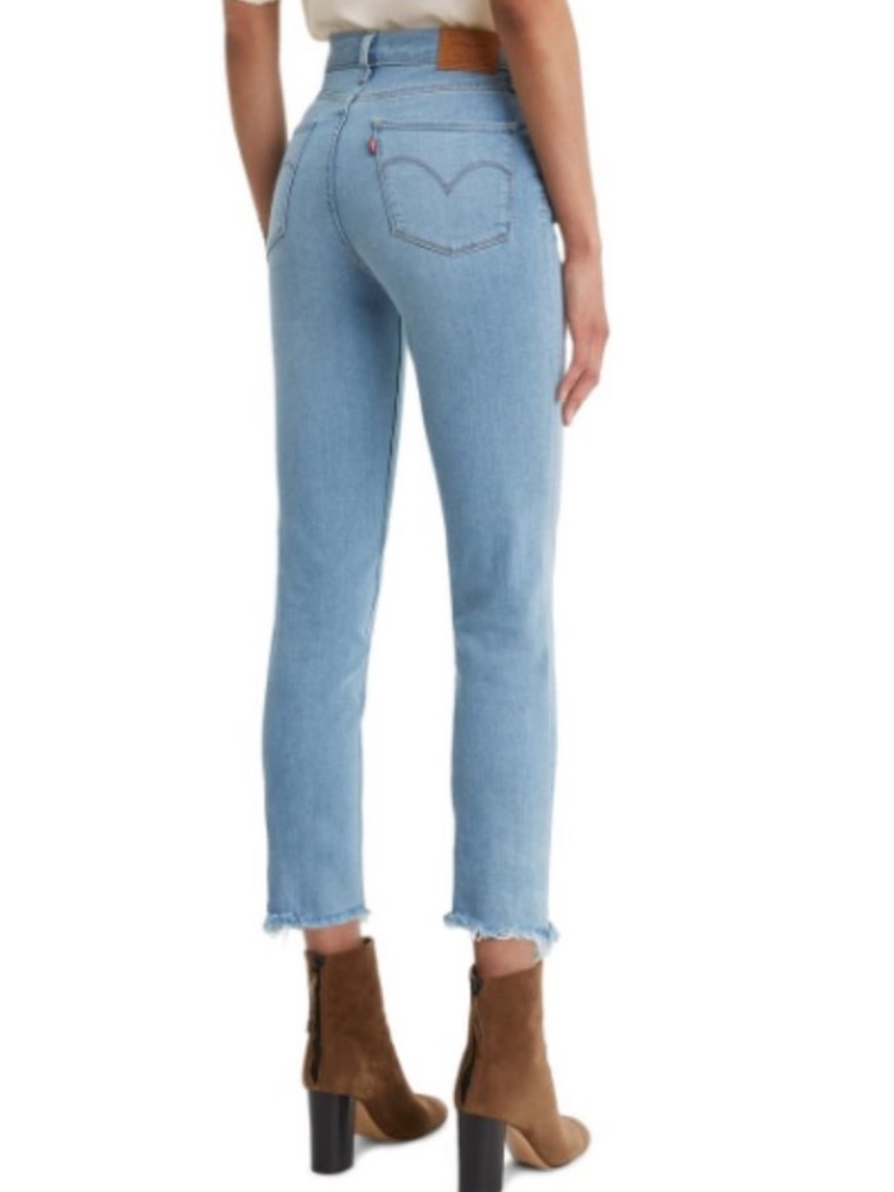 Like-new Levi's 724 High Rise Straight Leg Crop Jeans, Sz 27